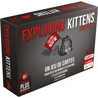 Jeu d’ambiance Asmodee Exploding Kittens Edition NSFW