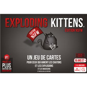 Jeu d’ambiance Asmodee Exploding Kittens Edition NSFW