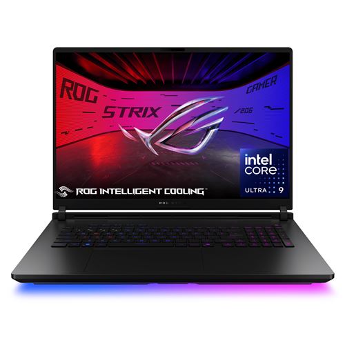 PC Portable Gaming Asus ROG SCAR18-G835LR-DRSA051W 18 2.5K 240 Hz Intel® Core™ Ultra 9 32 Go RAM 1 To SSD Nvidia GeForce RTX 5070 Ti Noir