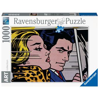 Puzzle 1000 pièces Ravensburger Art Collection In the Car Roy Lichtenstein