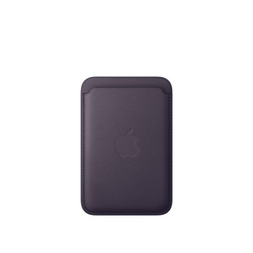 Apple Porte-cartes en tissage fin violet nuit avec MagSafe pour iPhone