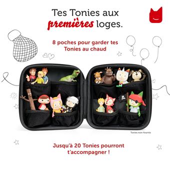 Mallette De Transport Tonies Tonie-Balade Rouge pour Conteuse Toniebox