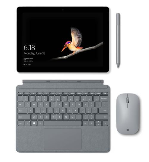 Etui Clavier Microsoft Signature Type Cover pour Surface Go Platine