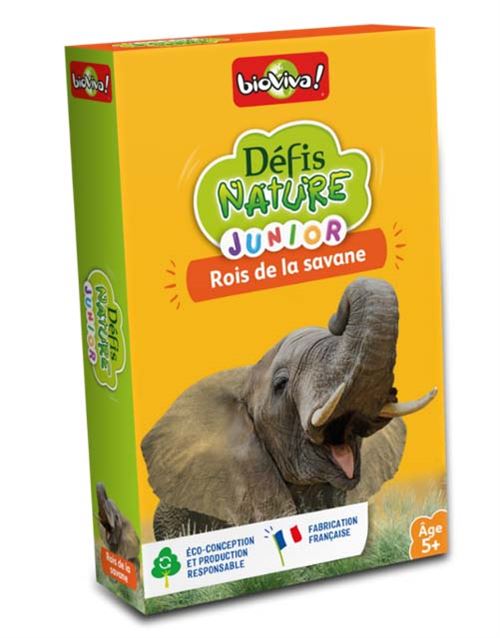 Jeu De Cartes Bioviva Défis Nature Junior Rois De La Savane