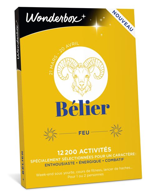 Coffret cadeau Wonderbox Bélier