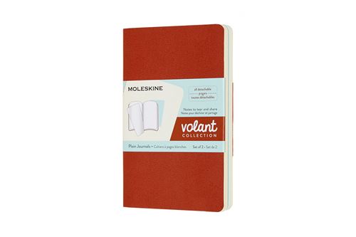 Cahier volant poche blanc orange-bleu 2ex