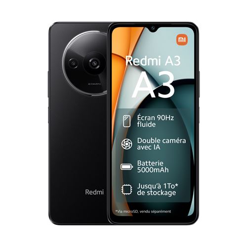 Xiaomi REDMI A3 4G 3GB 64GB 6.71" Noir - Image 4