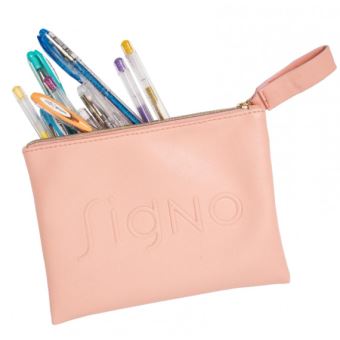 Set de 12 stylos gel Uniball Signo avec étui gratuit