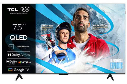 TV QLED Tcl 75P79K 189 cm 4K UHD Aluminium brossé