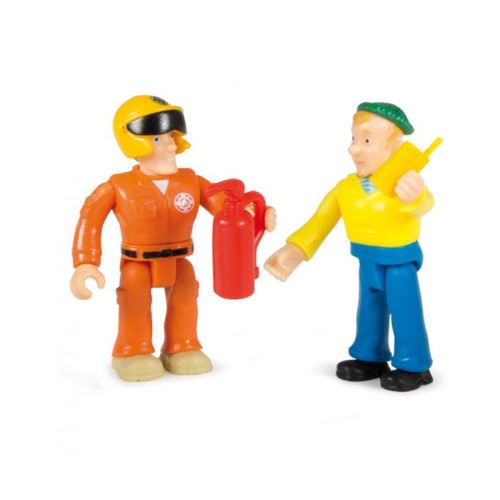 Figurine Sam le Pompier : Sam et Charlie Smoby