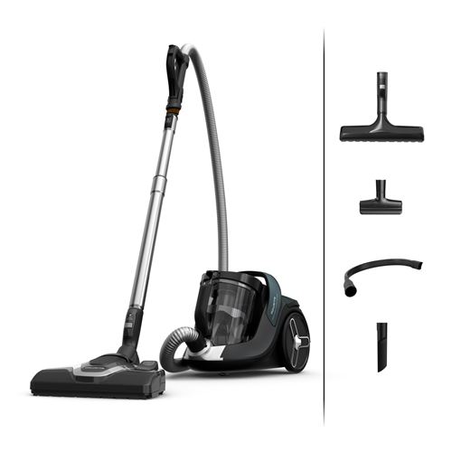 Aspirateur sans sac Rowenta Green Force Cyclonic Effitech+ 500 W RO7C71EA Noir et Bleu gris