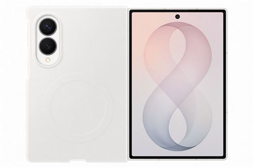 Pack 2 en 1 Coque magnétique en silicone Crème + Film anti reflet pour Samsung Galaxy Z Fold 8