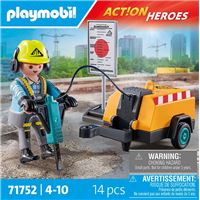 Playmobil | Action Heroes | Grande excavadora | Jouet pour Enfants | Set d'excavatrice | Jouet pour Enfants à partir de 4 Ans | 71749