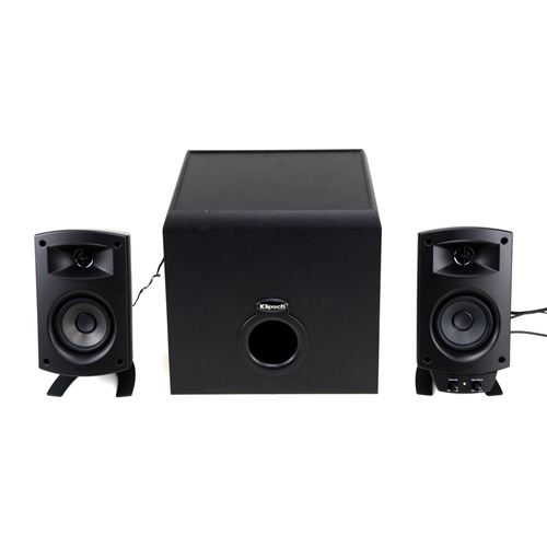 Ensemble d'enceintes sans fil Bluetooth avec caisson de basse Klipsch ProMedia 2.1 Noir