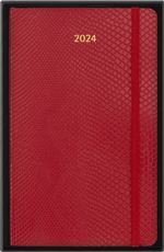 Agenda civil semainier Moleskine 2024 12 mois Grand Format Coffret Cadeau Precious Ethical Boa Rouge