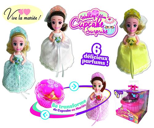 Poupée Cupcake Mariage Parfumée Modèle Aléatoire