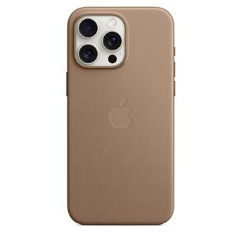 Coque en tissage fin avec MagSafe pour iPhone 15 Pro Max Taupe