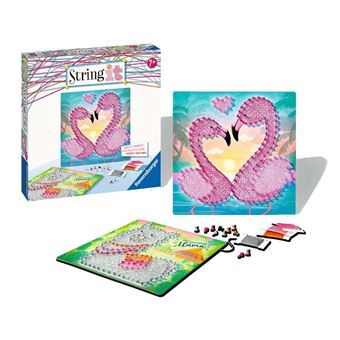 Kit créatif Ravensburger String it midi Lama et Flamant