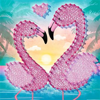 Kit créatif Ravensburger String it midi Lama et Flamant