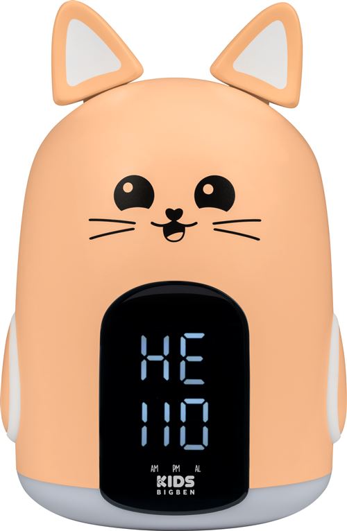 Réveil & Veilleuse Mia le chat BIGBEN 3 mélodies Intensité lumineuse réglable Affichage heure - vue 2