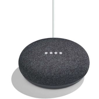 Google Home Mini Assistant Vocal Charbon - Enceinte intelligente