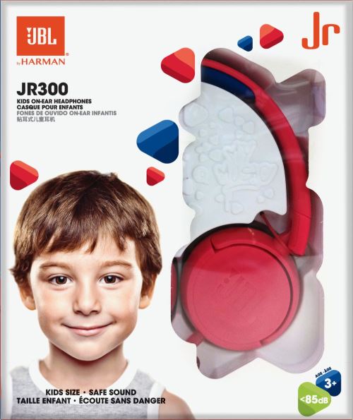 Casque filaire JBL JR300 Rouge et Bleu pour enfants - Casque audio