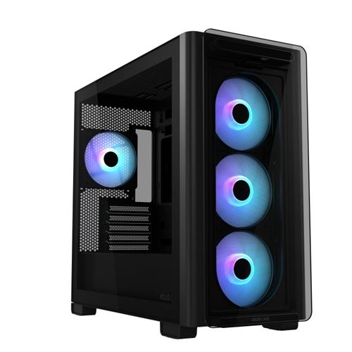 Boitier PC ASUS A23 PLUS mini tour noir ARGB avec panneau latéral verre trempé