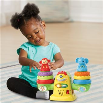 Jouet d'éveil interactif Vtech Baby Animo Empilo Basculo