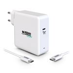 Chargeur secteur GaN USB-C Eco-conçue 100 Watts Urban Factory Cyclee Blanc