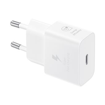 Samsung EP-T2510N - Adaptateur secteur - 25 Watt - 3 A - PD 3.0, SFC, PD/PPS (24 pin USB-C) - sur le câble : USB-C - blanc - 1