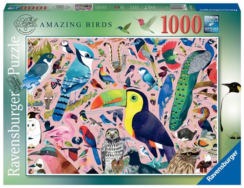 Puzzle 1000 Pièces Ravensburger Oiseaux Extraordinaires Matt Sewell