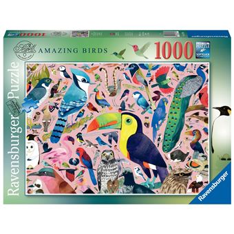 Puzzle 1000 pièces Ravensburger Oiseaux extraordinaires Matt Sewell