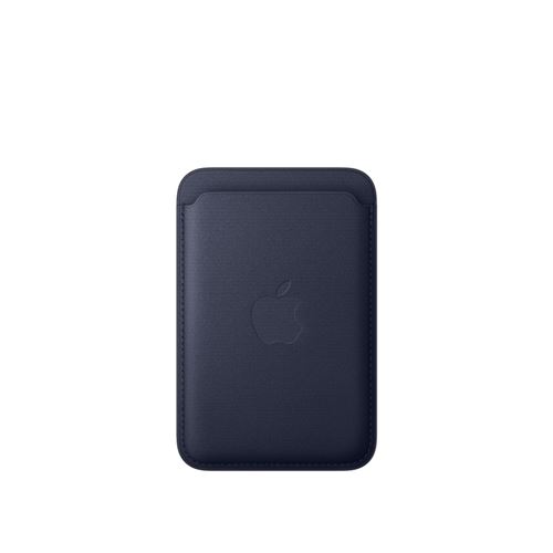 Apple Porte-cartes en tissage fin Marine avec MagSafe pour iPhone