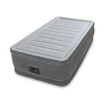 Lit gonflable électrique Intex Comfort Plush 1 place Gris