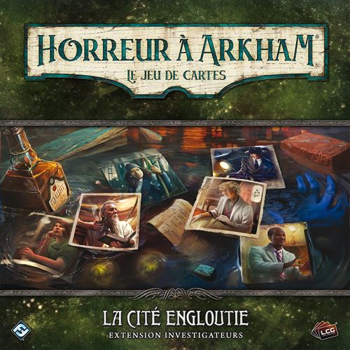 Jeu de stratégie Asmodee Horreur à Arkham La Cité Engloutie Investigateurs