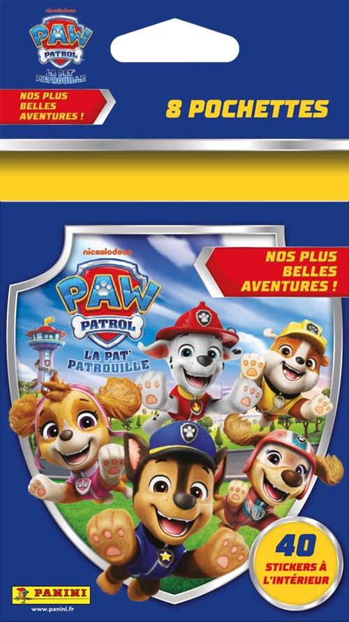 Boite de Cartes à collectionner Panini Paw Patrol Pat’Patrouille 11 Nos plus belles aventures ! Blister 8 pochettes