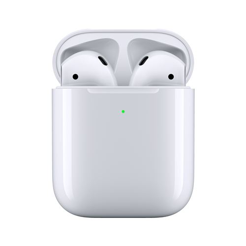 Ecouteurs sans fil Apple AirPods 2 avec boîtier de charge sans fil
