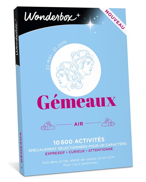 Coffret cadeau Wonderbox Gémeau