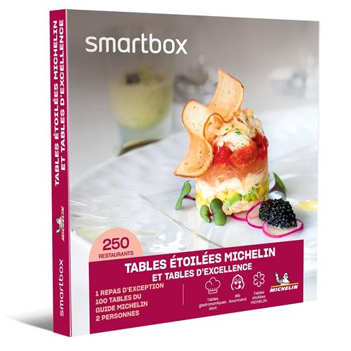 Coffret cadeau SmartBox Tables étoilées Michelin et tables d excellence