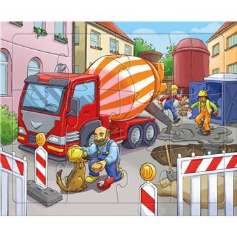 Puzzles enfant Haba Engins de chantier