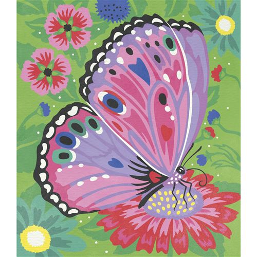 Peinture enfant au numéro Janod Aquarelle Papillons - Peinture enfant