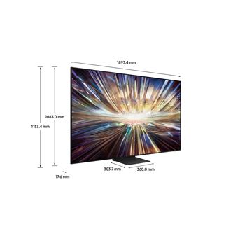 TV Neo QLED Samsung TQ85QN800D 216 cm 8K Smart TV 2024 Noir Graphite