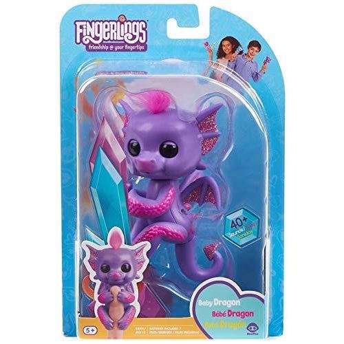 Figurine Wowwee Fingerlings Bebe Dragon Kaylin Mauve Jouet A Manipuler Achat Prix Fnac