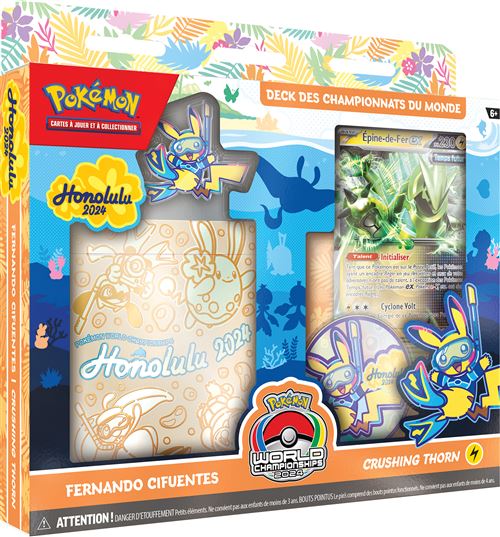 Cartes à collectionner Pokémon Deck des championnats du monde 2024 Modèle aléatoire