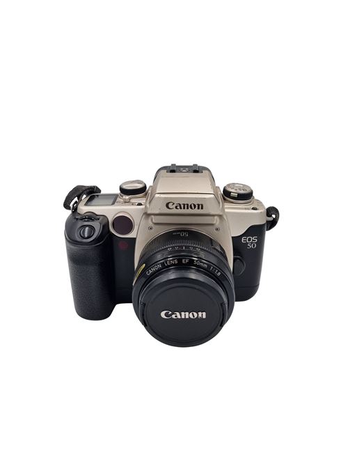 Appareil photo argentique Canon EOS 50 50mm f1.8 Mark I Noir Reconditionné