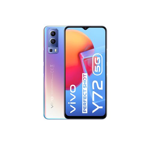Smartphone Vivo Y72 6.58"" Double SIM 128 Go 5G Bleu État correct - Vivo reconditionné disponible sur Fnac