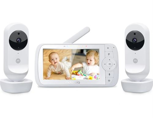 Ecoute bébé avec 2 caméras Motorola VM35-2 Blanc