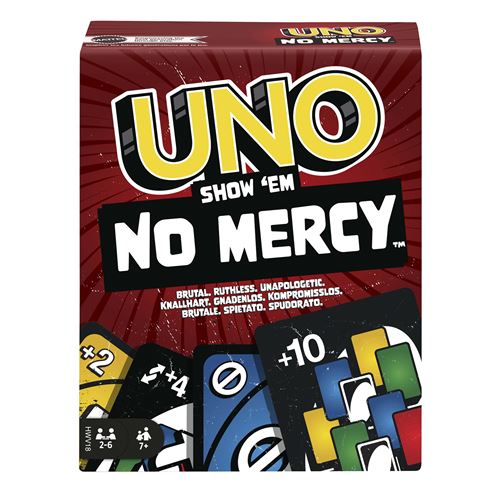 Boite de Jeu classique Mattel Uno Show Em No Mercy