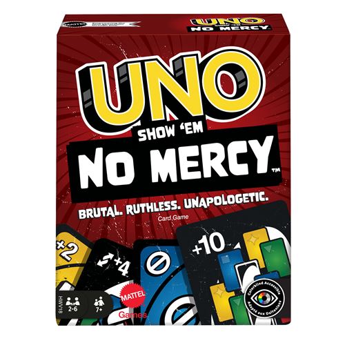 Mattel Games - UNO No Mercy - Jeu de cartes pour toute la famille