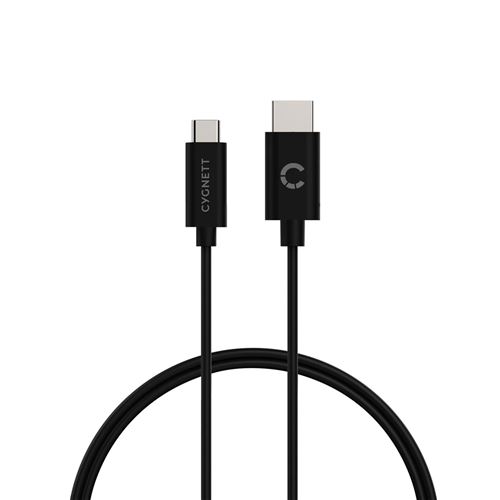 Câble Cygnett USB-C vers HDMI 1,8 m Noir